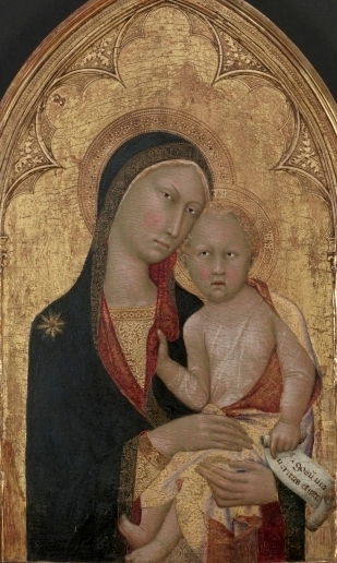 Madonna and Child  ca. 1350 by Lippo Memmi fl. 1317-1350 Cleveland Museum of Art 1952.110
